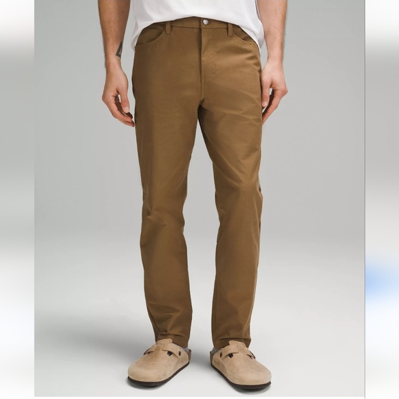 Lululemon ABC Classic Fit 5 Pocket Pant Size 38 Utilitech Artifact (Tan) (2023) - Picture 1 of 14